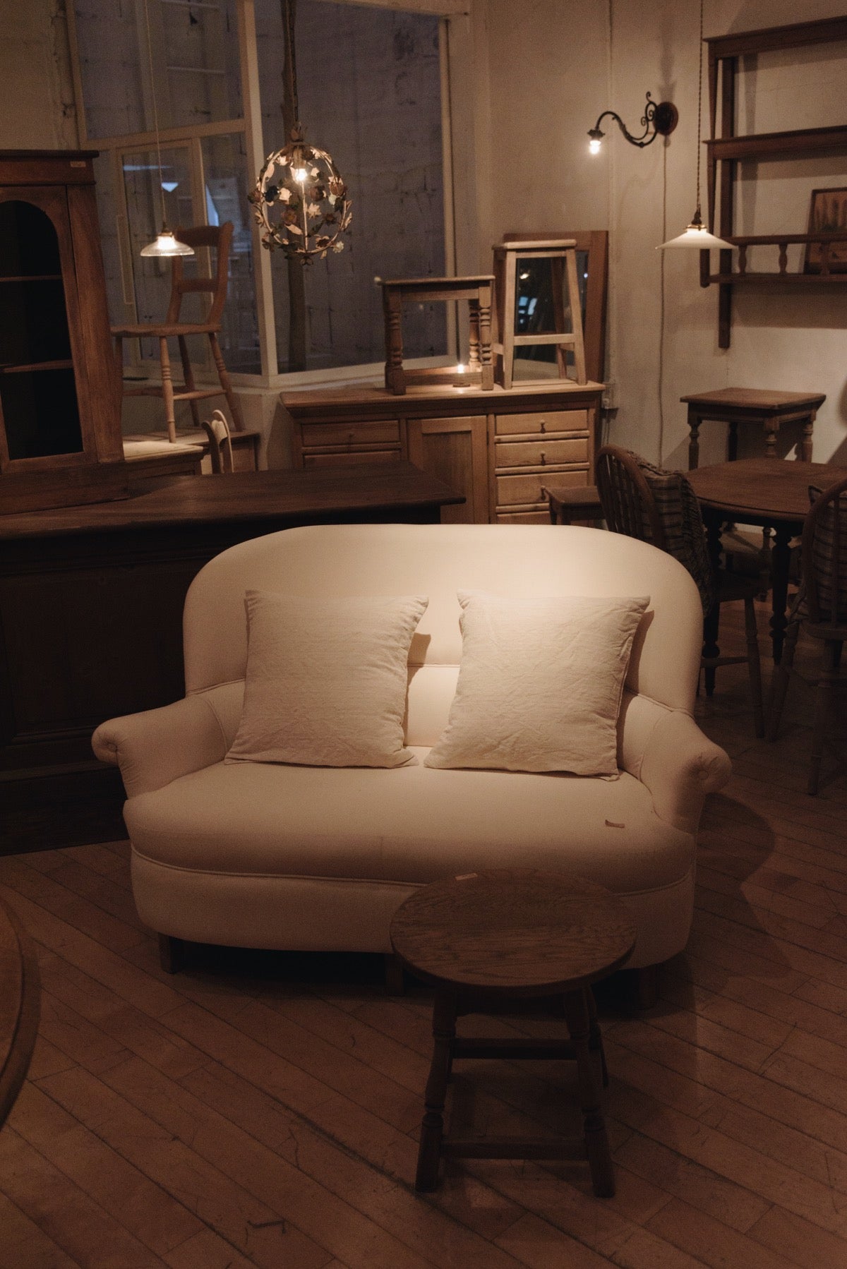 8136 sofa | franceアンティーク 木製 無垢 塗装剥離