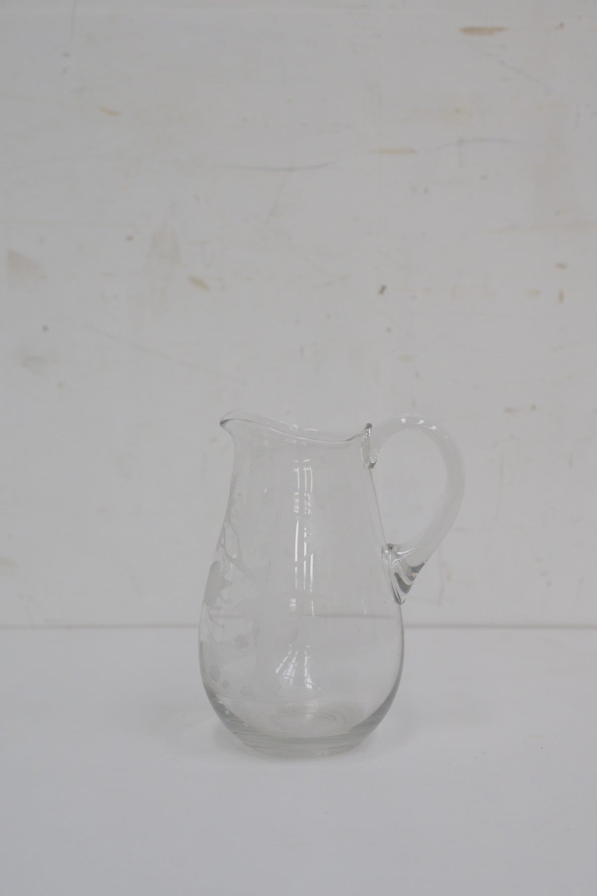 #0268 glass pitcher