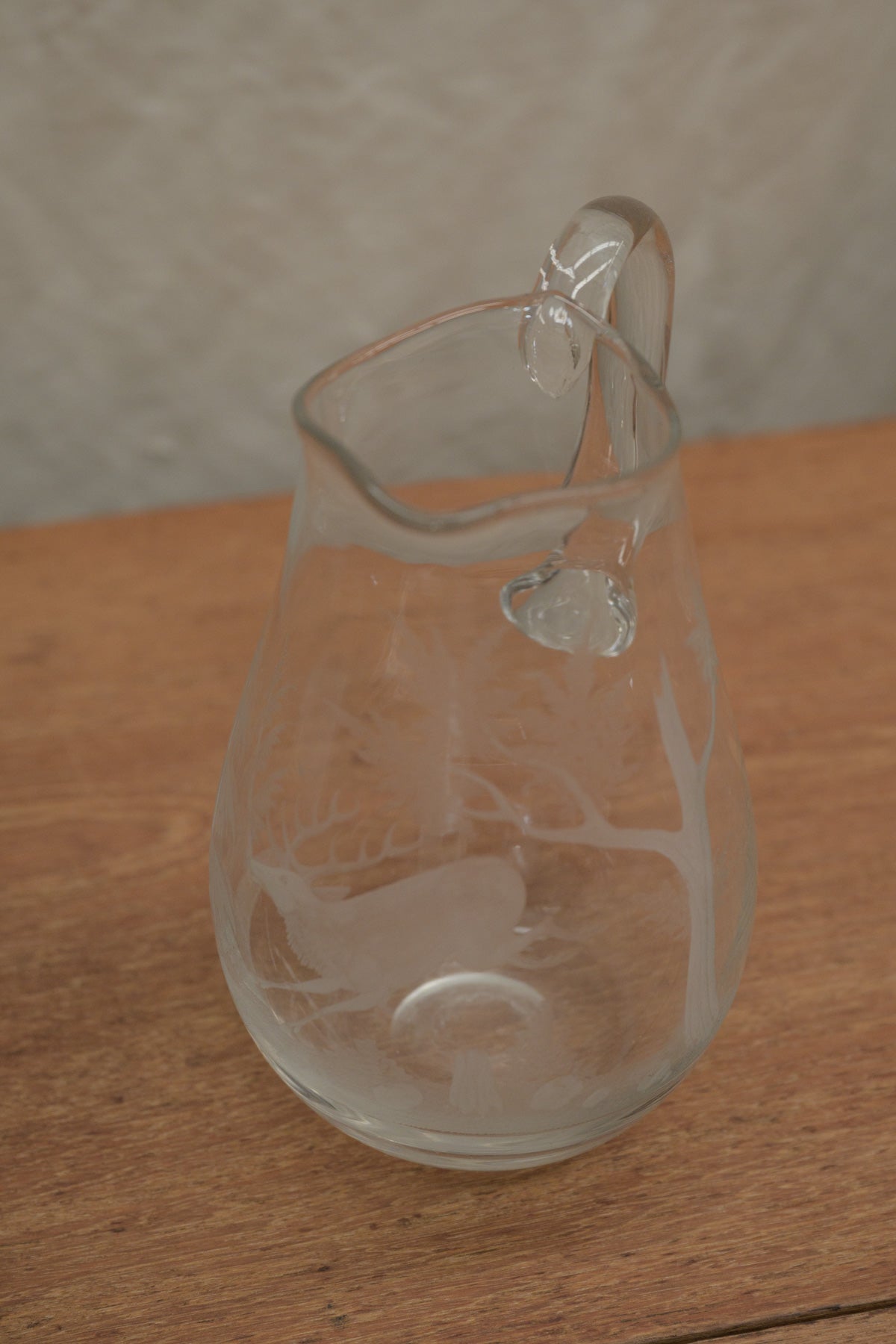 #0268 glass pitcher