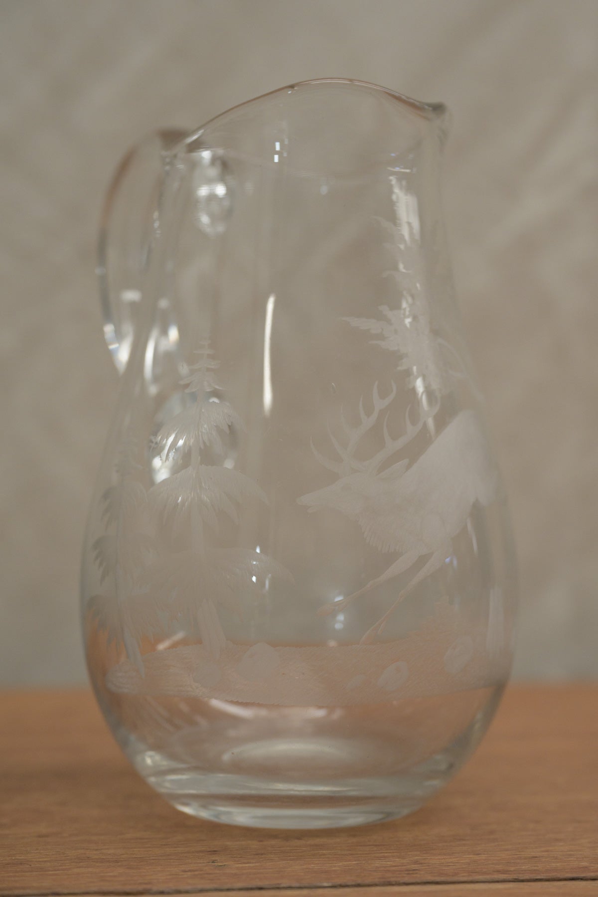 #0268 glass pitcher