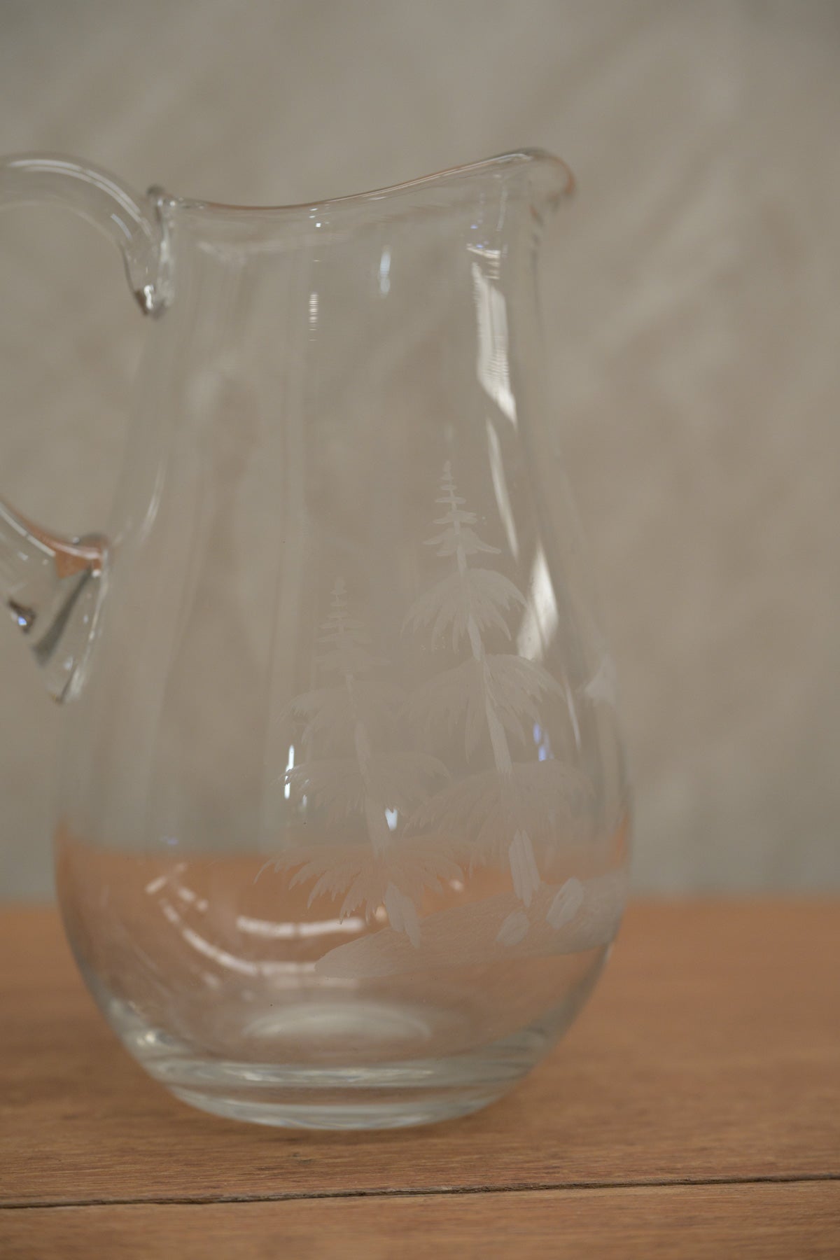 #0268 glass pitcher