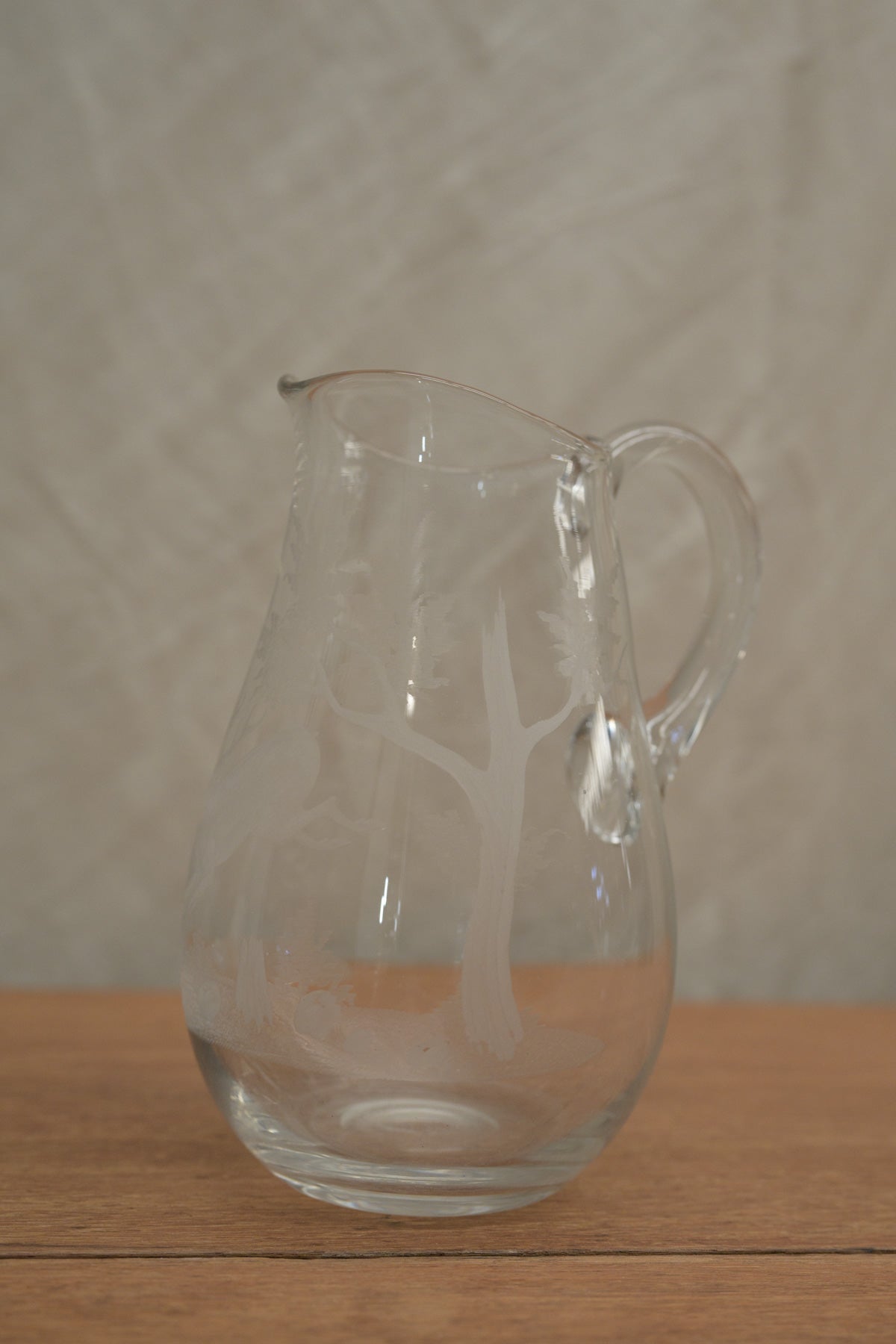 #0268 glass pitcher