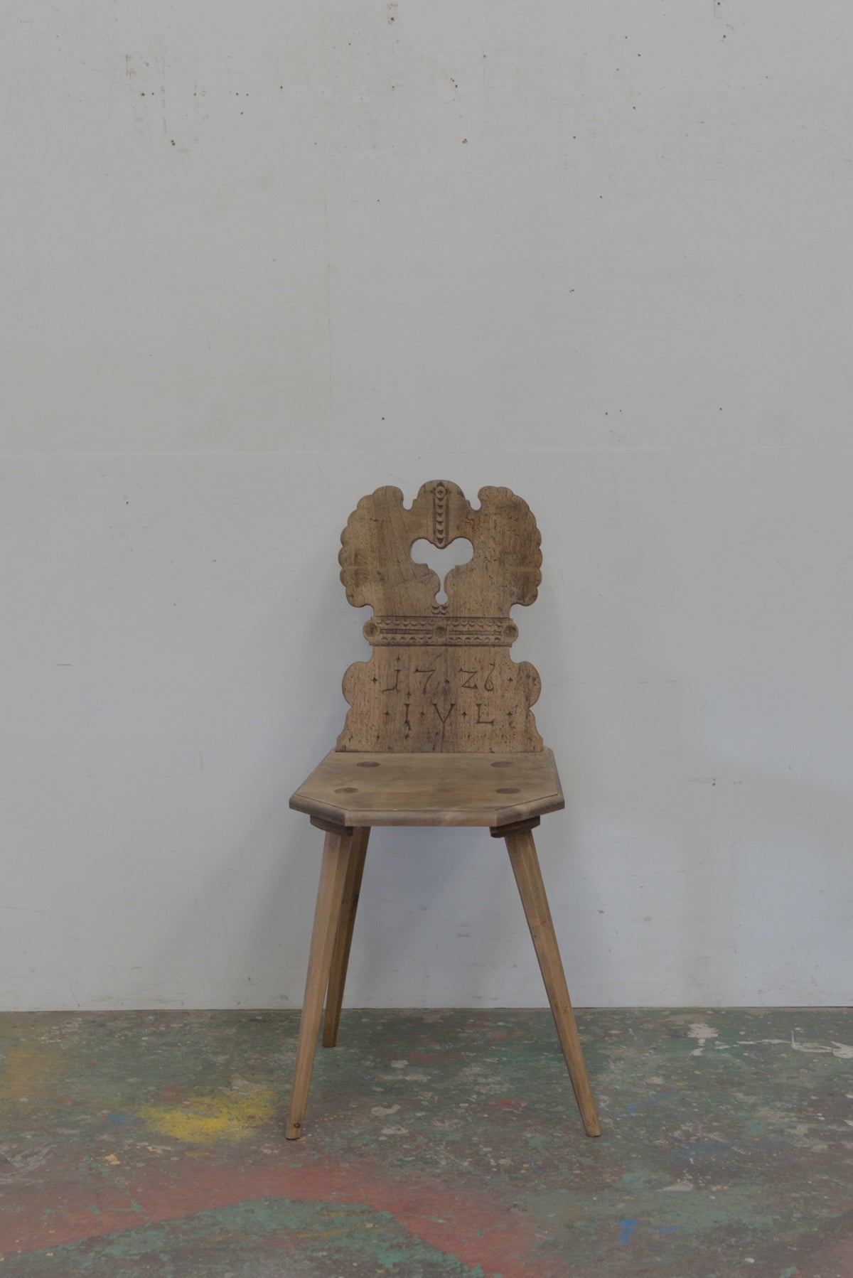 8357 chair | franceアンティーク 木製 無垢 塗装剥離