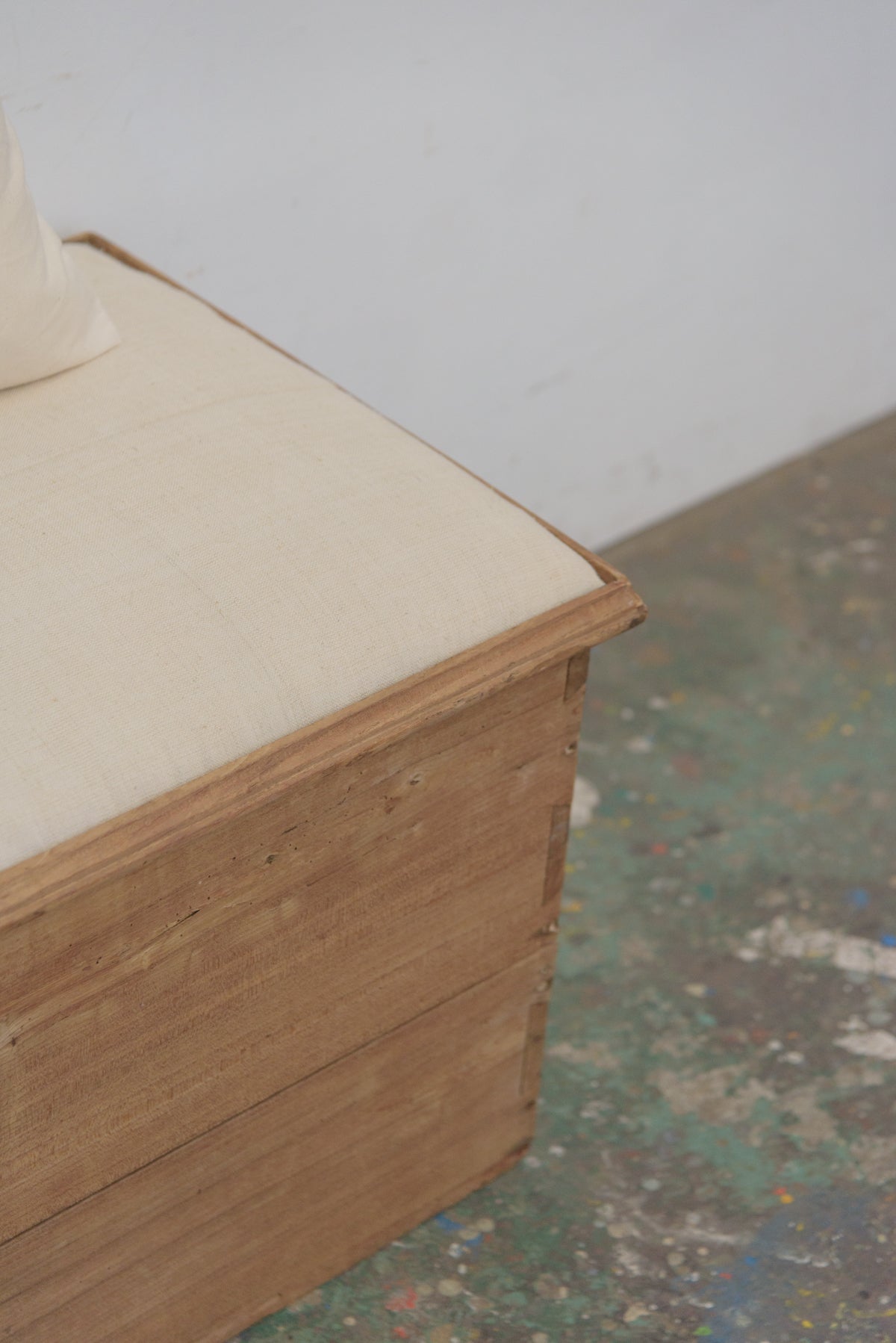 8891 box bench | belgiumアンティーク 木製 無垢 塗装剥離