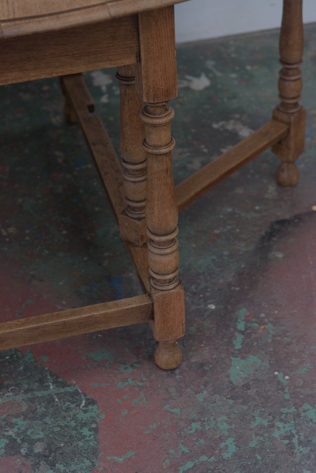 8147 butterfly table | englandアンティーク 木製 無垢 塗装剥離