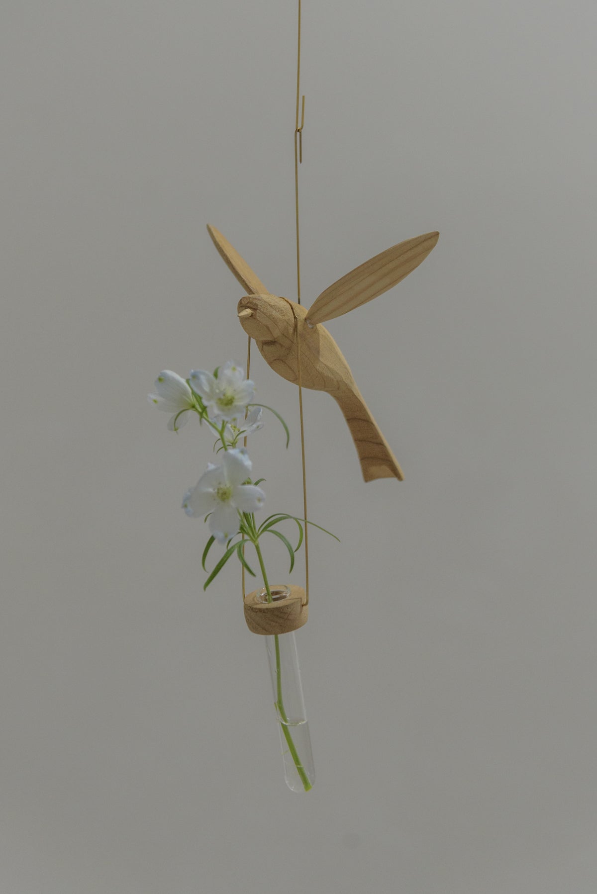 flower vase 'bird' | アンティークkrank-original 木製 無垢 塗装剥離