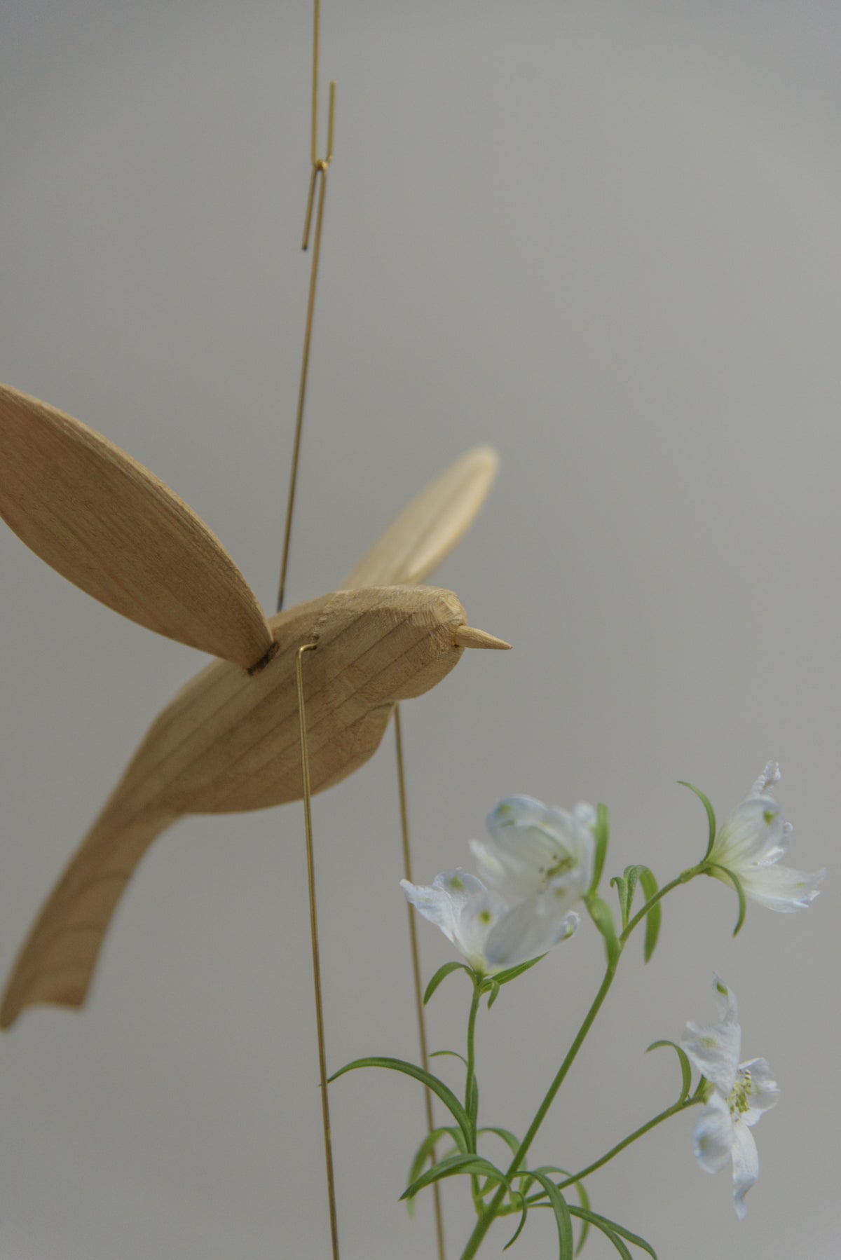 flower vase 'bird' | アンティークkrank-original 木製 無垢 塗装剥離