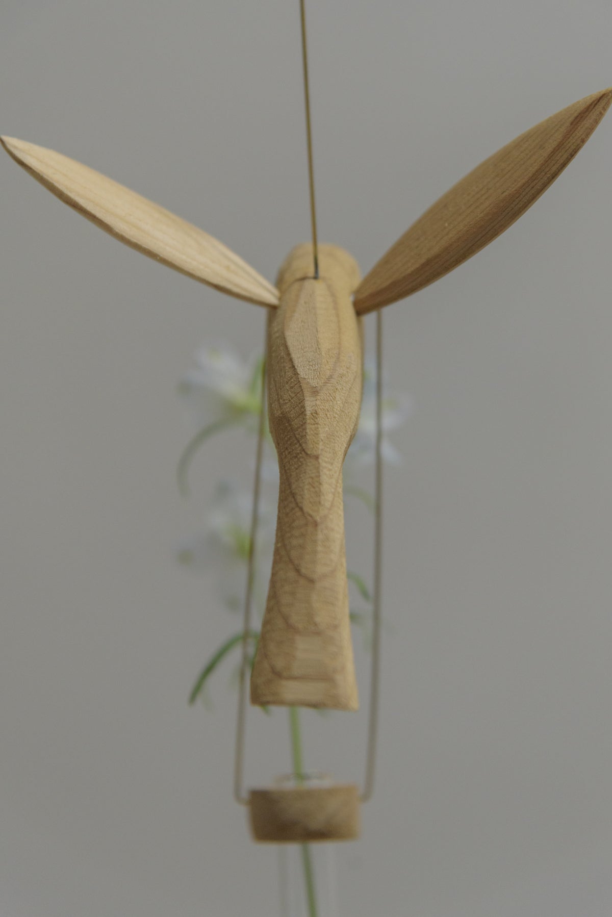 KRANK MARCELLO 木製　鳥のフラワーベース flower vase 'bird' | アンティークkrank-original 木製 無垢 塗装剥離